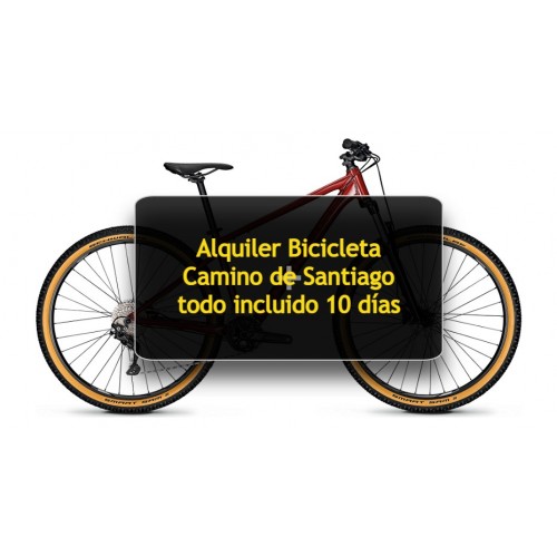 Alquiler bicicleta montaña Camino Santiago todo incluido